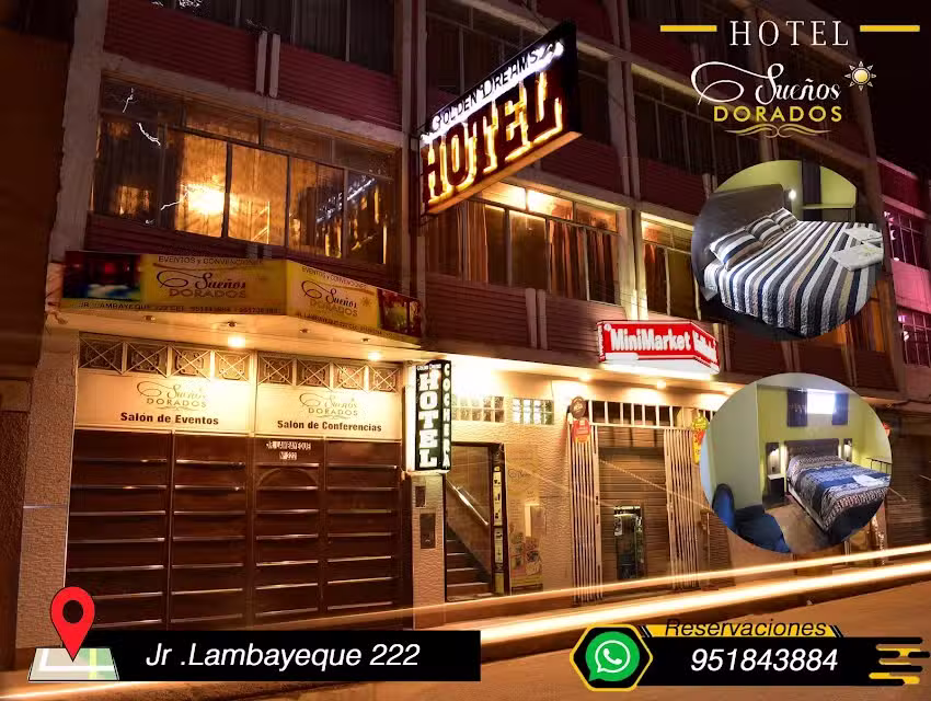 Hotel Sueños Dorados con Cochera
